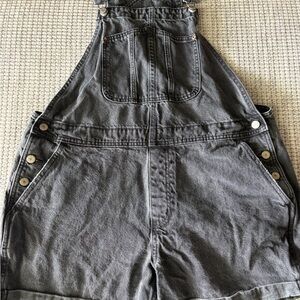 Gray Old Navy Denim Overalls